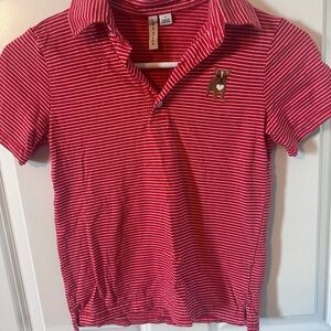 Janie and Jack Red Striped Kids Polo Shirt